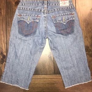 True Religion Women's Joey Bermuda Jean Shorts 27